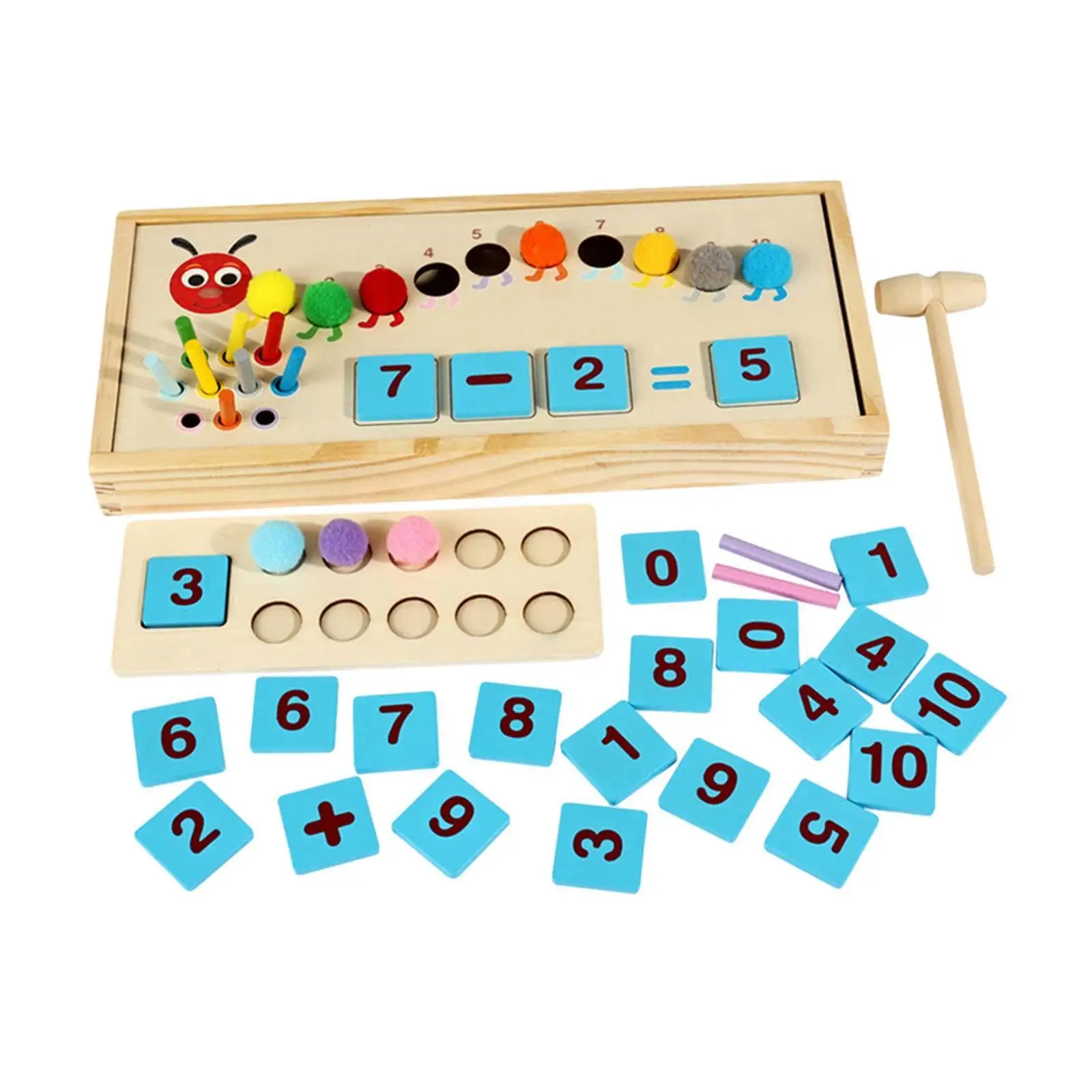 Educational Math Manipulatives Counting Toy for 3+ Year Old Wooden Develop Educational Math Manipulatives Counting Toy for 3+ Year Old Wooden Develop