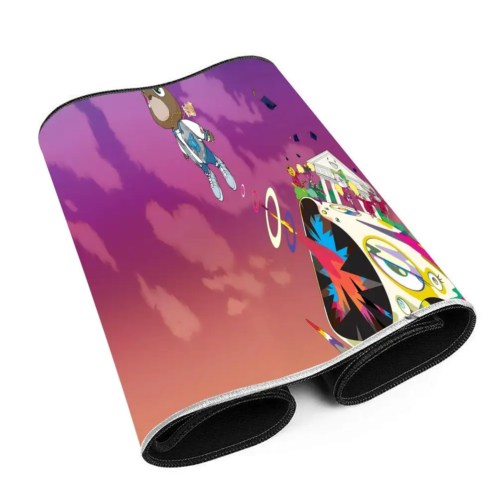 Rapper Kanye West Graduation Mousepad Large Gaming Mouse Pad LockEdge Thickened Computer Keyboard Table Desk Mat