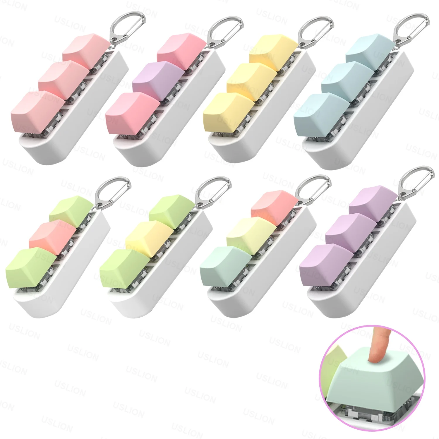 Teclado Fidget llavero 4 teclas teclado Clicker juguete con luz LED teclado Fidget juguete para adultos para aliviar el estrés pasar el tiempo | en línea Teclado Fidget llavero 4 teclas teclado Clicker juguete con luz LED teclado Fidget juguete para adultos para aliviar el estrés pasar el tiempo | en línea