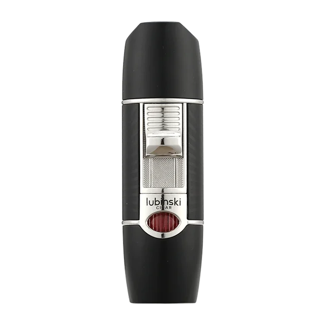 LUBINSKI Windproof Metal Cigar Lighter Single Jet Torch Smoking Tool