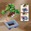 HOGOKIDS Flower Bonsai Tree Building Set 4 Seasons Sakura Bonsai Building Blocks Plant Collection Decorative Kit Christmas Gift 5