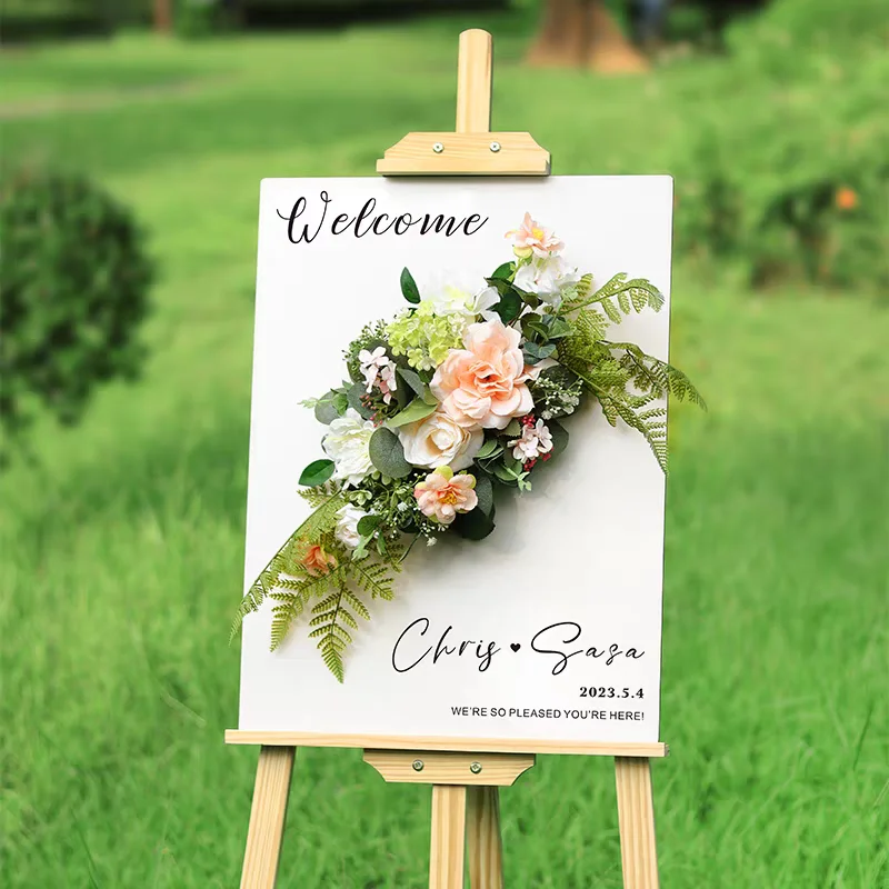 Personalized Flower Box Welcome Sign DIY Flower Box Foam Board Wedding Wedding Sign Birthday Party Baby Shower Decor Supplies