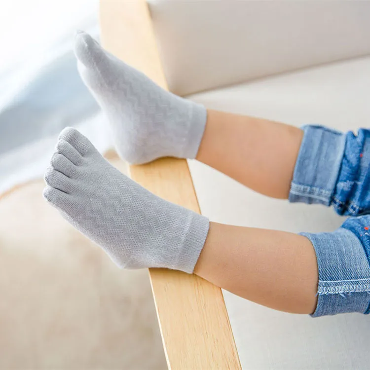 5 Pairs Toddler Baby Socks Solid Cotton Five Fingers Kids Boys Girls Mesh Breathable Toe Socks 1-3-6-10-12 Children Accessories 11 Sdfa7a5622c5b4de2b066c02fdb20d72e8