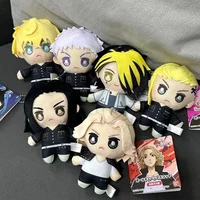 10cm JP Anime Kawaii Tokyo Revengers Plush Doll Toy Baji Keisuke Matsuno Chifuyu Takashi Mikey Anime Cute Soft Stuffed Pillow 1