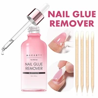 Nail Glue Remover for Press on Nails, 50ML Nail Glue Remover for UV Nail Glue, Non acetone Gentle Glue Off for False Nails Glue 1