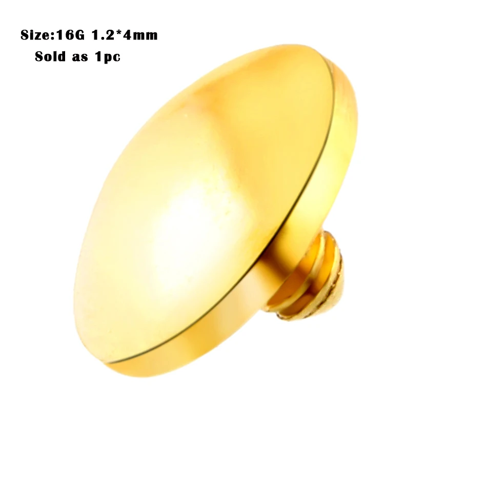 1PC G23 등급 티타늄 피부 앵커 탑 마이크로 피부 드라이버 표면 피부 피어싱 티타늄 키트 Pircing Rings 바디 쥬얼리