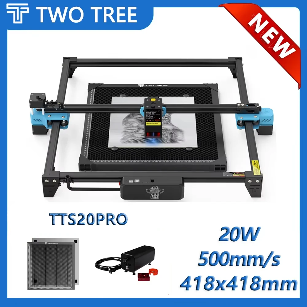 Twotrees TTS-20 pro آلة الحفر بالليزر ESP32 التحكم...