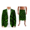 Pacific Island Art Long Sleeve Kimono Cardigan And Ie Two Piece Polynesia Tonga Style Retro Style Men's Casual Suit 3