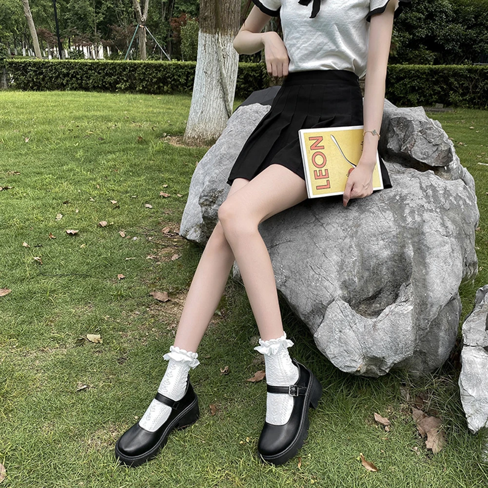 

Retro Buckle Leather Shoes Breathable Casual Flat Shoes For Outdoor