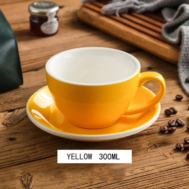 Set Di 2 Tazze Da Caffè In Ceramica 300 Ml – KONZEPT – Colore Verde Lucido – Ideali Per Tè, Latte, Cioccolata Calda, Regalo - 4
