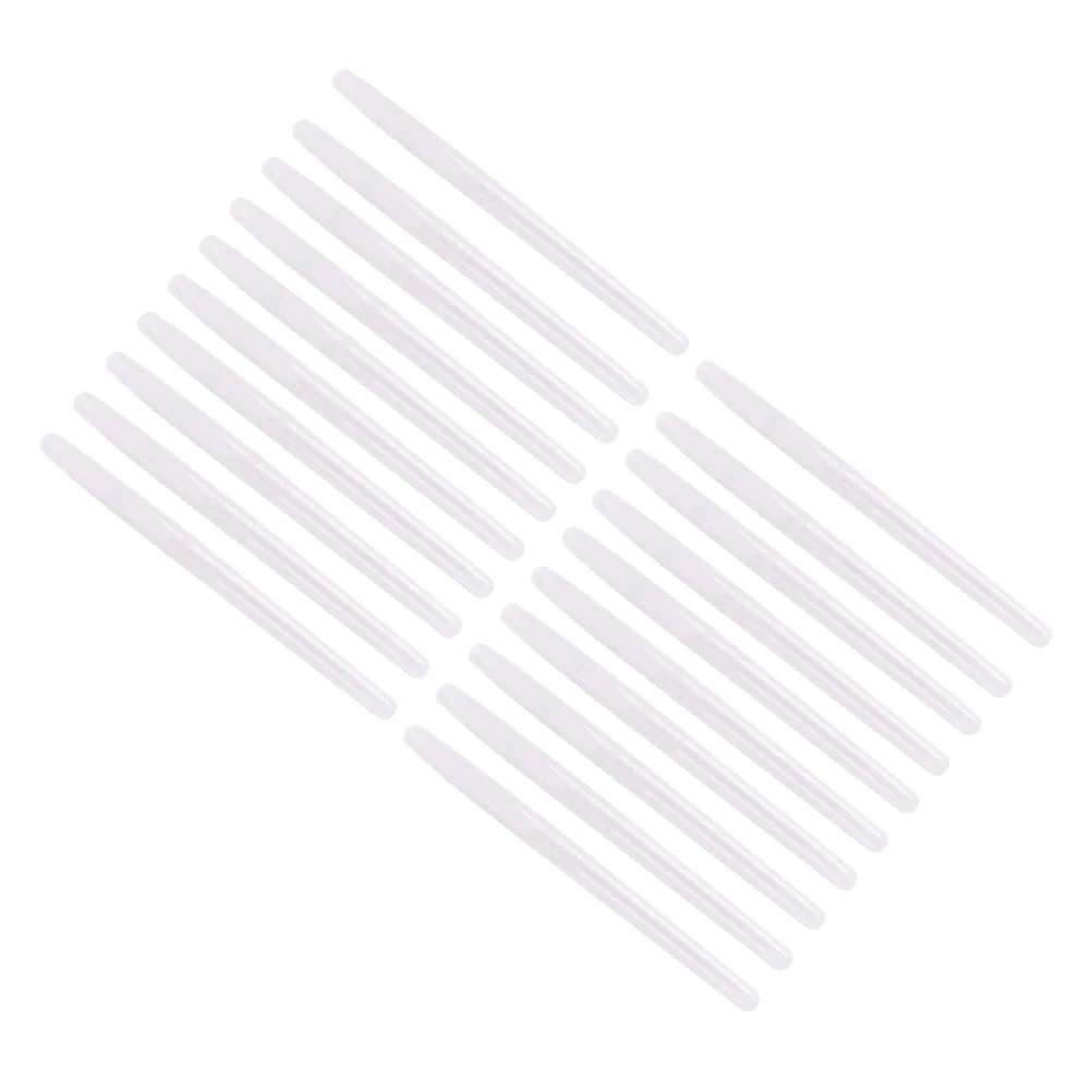 

50 Pcs Pp Transparent Pen Holder Clear Empty Rods Students Supply Round Beads Shells Useful Storage Plastic Cases Holders