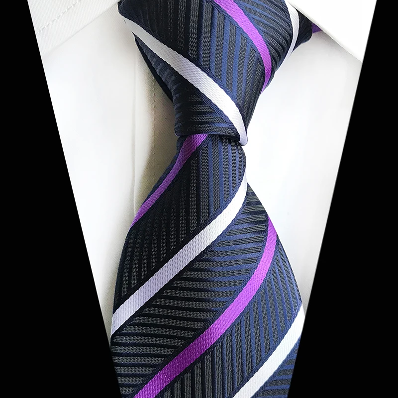 

New Mens Skinny Ties Black Polyester Silk Plaids Stripes Dots Jacquard Narrow 5cm Necktie Neck tie Party Wedding Party Neckties