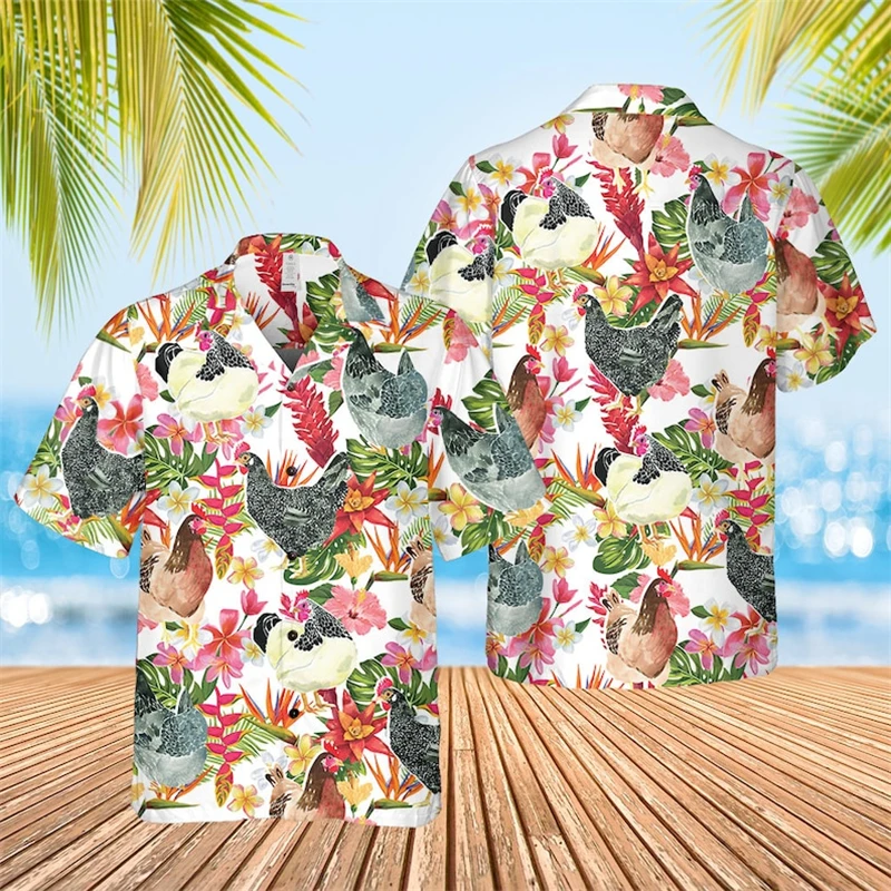 thumbnail image 1 of Camisa hawaiana divertida para hombre, sudadera playera con estampado de gato y música en 3D, camisa de manga corta de diseñador callejero, ropa para hombre de alta calidad, 1 of 5