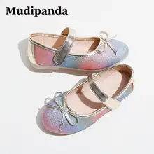 

Children Princess Shoe Soft Gradient Shiny Baby Girls Toddler Flat Shoe Kids Outdoor Casual Lofers Of Girls Teen Single Shoe New