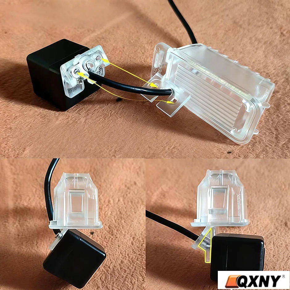 QXNY 백업 카메라 앵글 마운트 심, 번호판 조명 브래킷 후방 카메라용, 15도 또는 30도 각도 증가