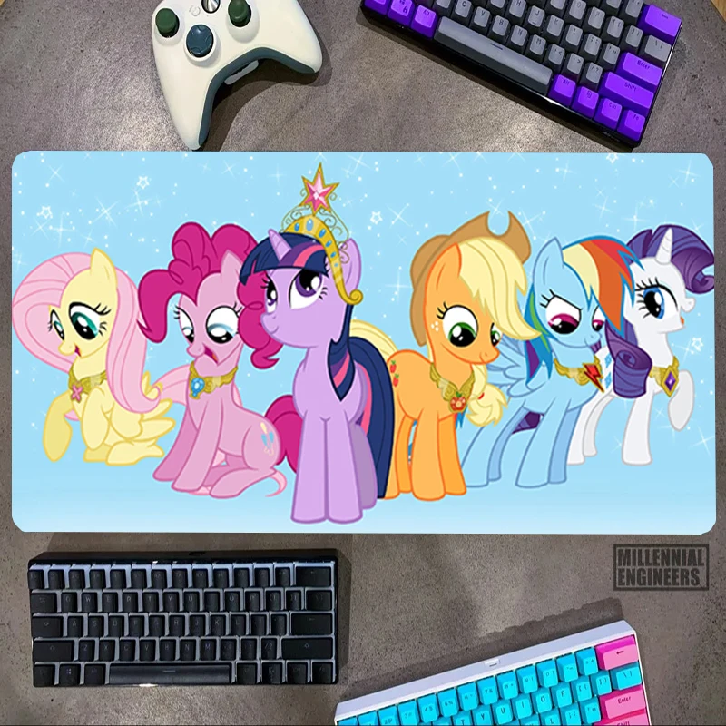 

My L-Little Cartoon P-Pony Mouse Pad Premium Mousepad Big Mousepepad Gaming Mats Keyboard Office Accessories Desk Mat Gamer Xxl