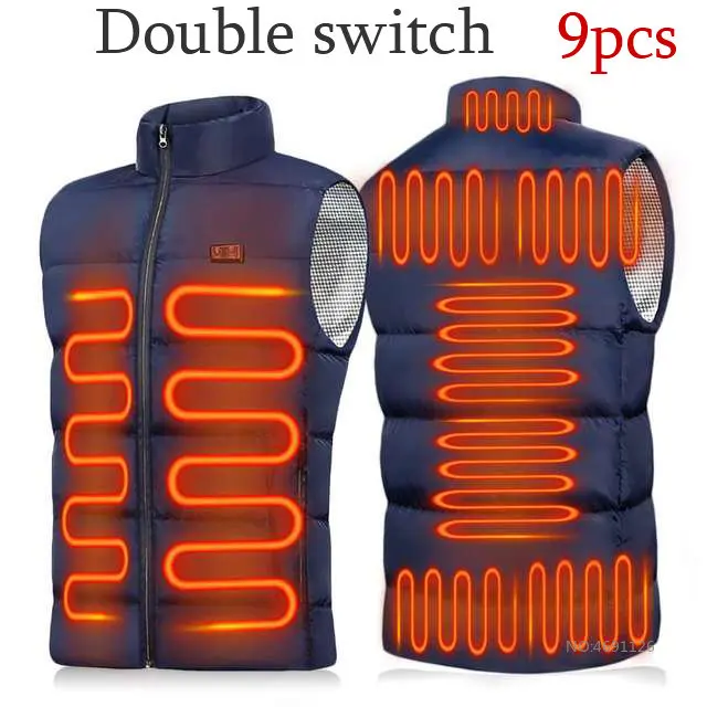 thumbnail image 1 of Chaqueta con calefacción por Usb de 17 áreas para hombre y mujer, chaleco eléctrico calefactor, chaleco calefactor, chaleco calefactor interno con Usb, Veste Chauffante, 1 of 5
