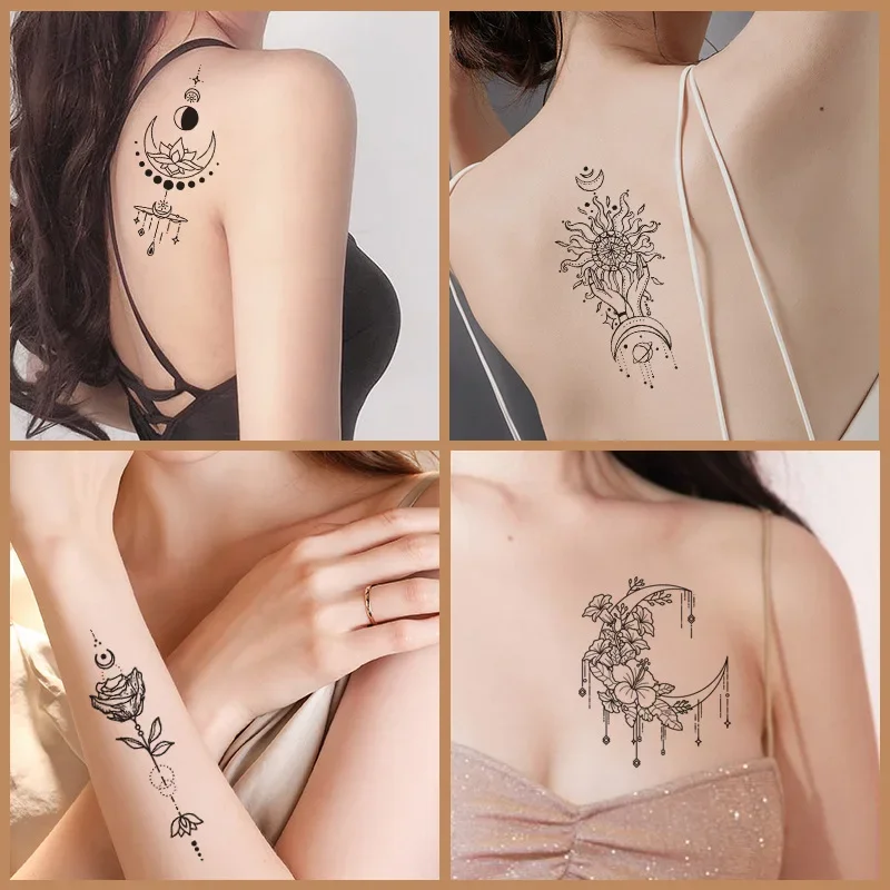 30pcs/set Tatuajes Temporales Sexy Fake Tattoo for Woman Hands Arm Body Waterproof Temporary Tattoos Tatouage Temporaire Femme 5