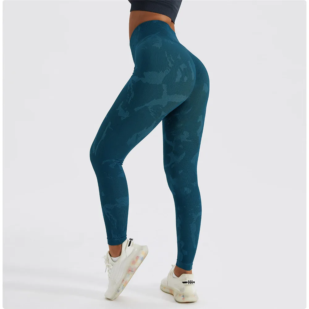 2024 Seamless Camouflage Yoga Pants Gym Leggings Push Up Workout Scrunch Pant Sport Women Fitness Sports Tights Woman Sportswear