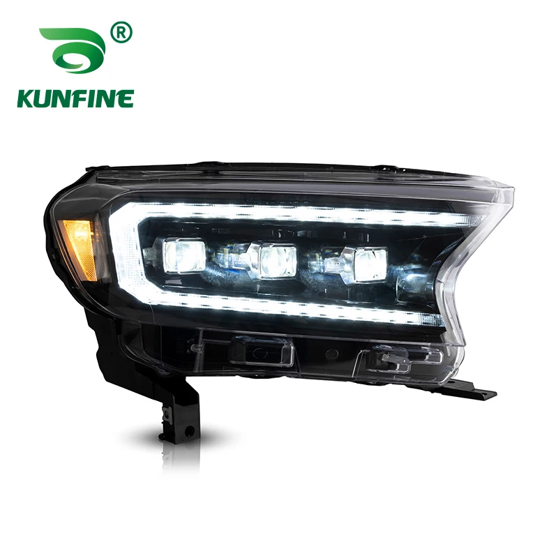 Kunfine Car Styling Car Headlight Assembly Per Ford Ranger 2015-Up Led Head Lamp Car Tuning Light Parts Plug And Play