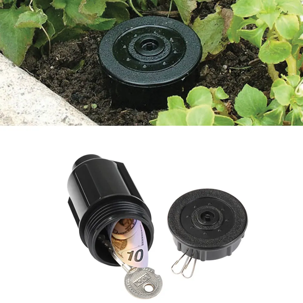 Nascondi una chiave contanti Hider Sprinkler testa portamonete giardino  esterno cortile nascosto custodia per volta resistente alla corrosione  resistente agli urti - AliExpress