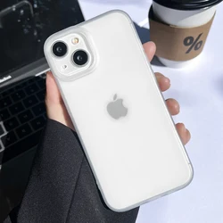 Transparent Matte Soft TPU Phone Case - Sleek and Protective Cover for iPhone 11 Pro Max (White)