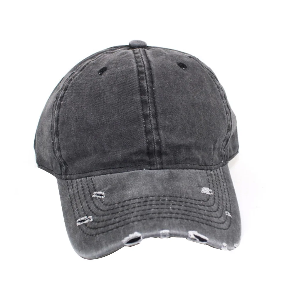 

Men Women Outdoor Sports Adjustable Size Casual Dad Hat Sun Visor Distressed Washed Vintage Baseball Cap Solid Fashion Casquette