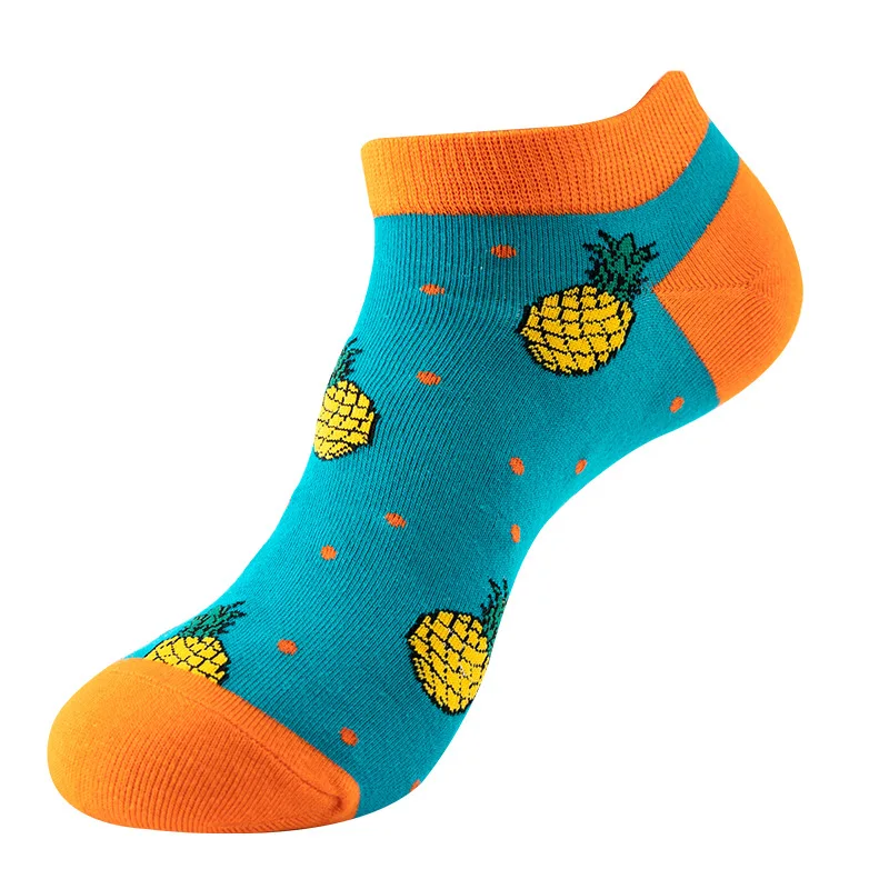 Men's Novelty High-Quality Geometric Fruit and Sushi Patterned Fashion Socks