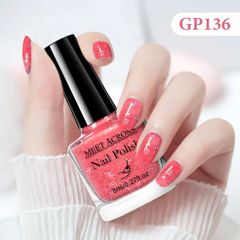 Vibrant Quick-Dry Water-Based Nail Polish Collection - 48 Long-Lasting Colors
