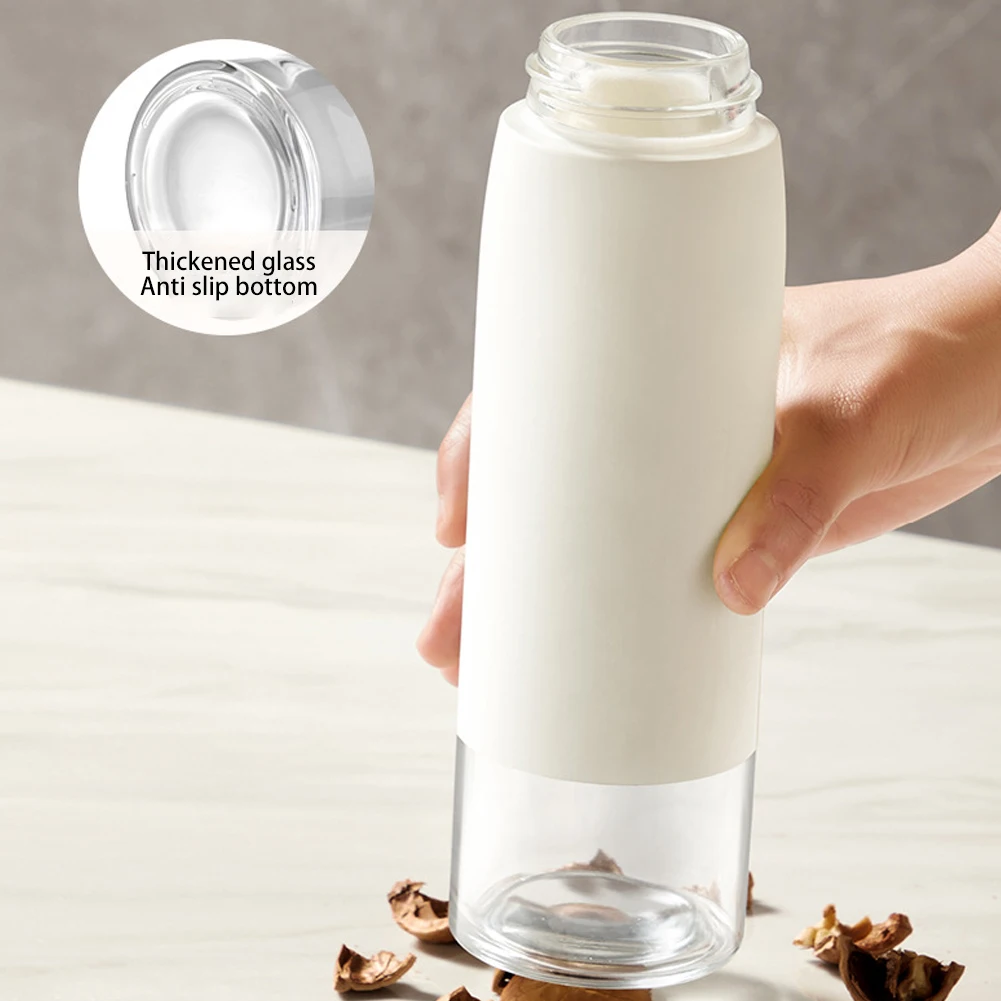 500ml Large Glass Oil Bottle Leakproof Automatic Opening Closing Oil Bottle For Kitchen Use