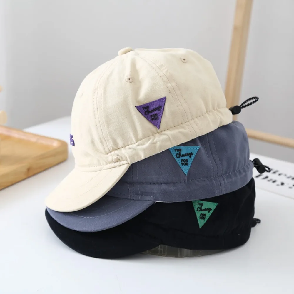 Heiße Kurze Krempe Paar Baseball Kappe Einstellbar Atmungsaktive Angeln Kappe Stickerei Retro Trucker Cap Outdoor Sport – Detail 2