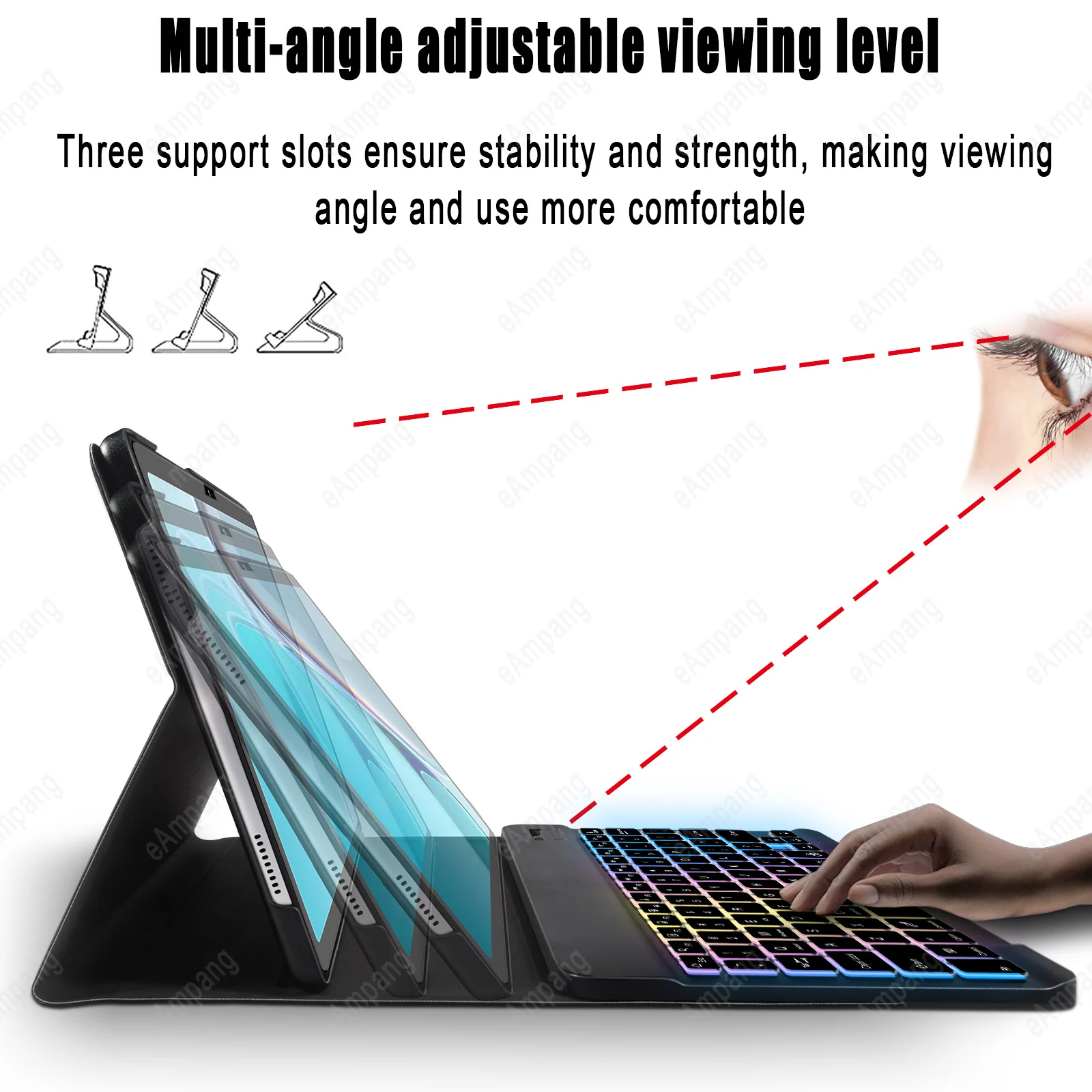 Backlit Keyboard Case Mouse Huawei Mediapad T5 10.1 M5 Lite M6 10.8 Portuguese Russian Spanish Arabic AZERTY Korean Keyboard tablet case ipad keyboard case