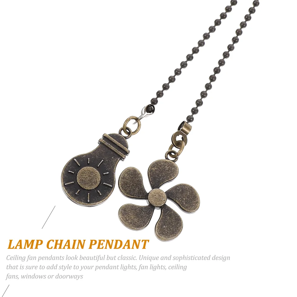 IFNOW Ceiling Fan Pull Chain Set - 2 Pack Beaded Ball Chain With Light - View #14