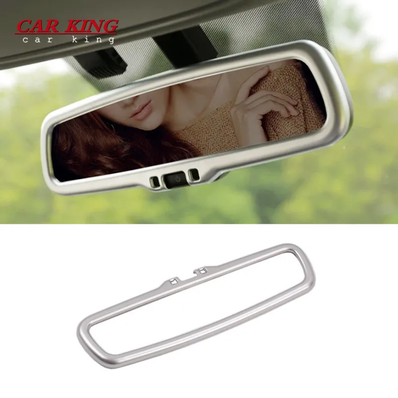 

For KIA Sportage QL KX5 2016 2017 2018 Accessories Inner Rearview mirror Frame Decoration Cover Sticker ABS Matte Car Styling