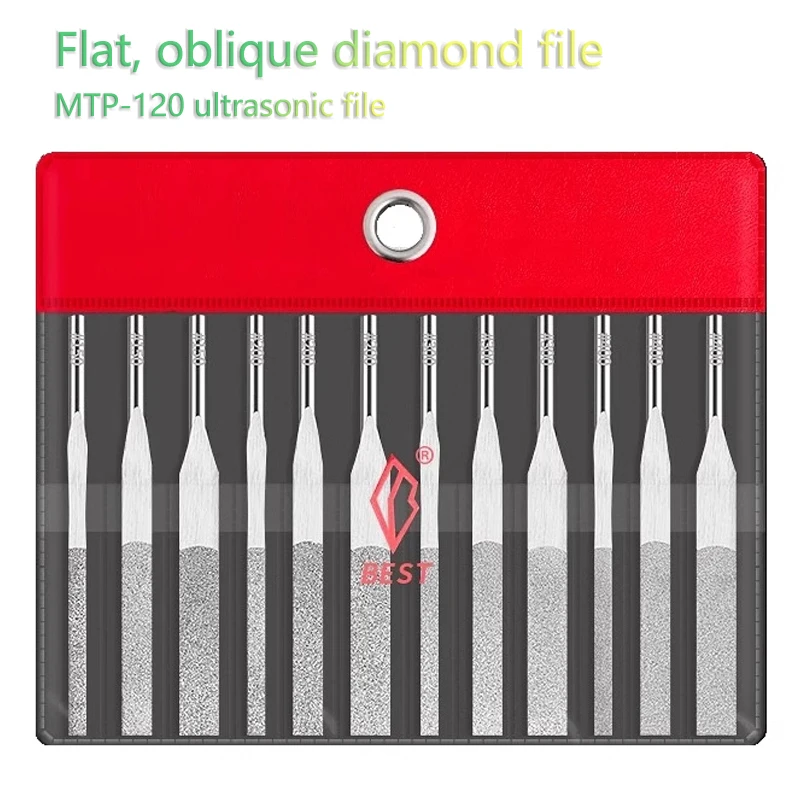 12 teile/satz beste Diamant pneumatische Werkzeug-Datei-Set MTP-120 mechanische Datei für Form Polieren konische Datei-Set – Detail 7