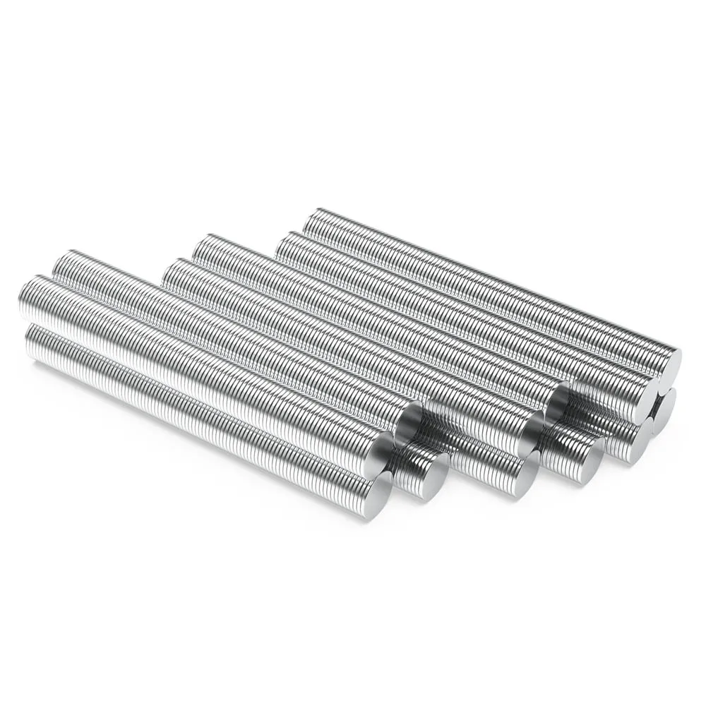 10x1mm N35 Superstarker Neodym-Magnet, rund, NdFeB, leistungsstarker Permanentmagnet, Kühlschrankmagnete, 10*1 – Detail 3