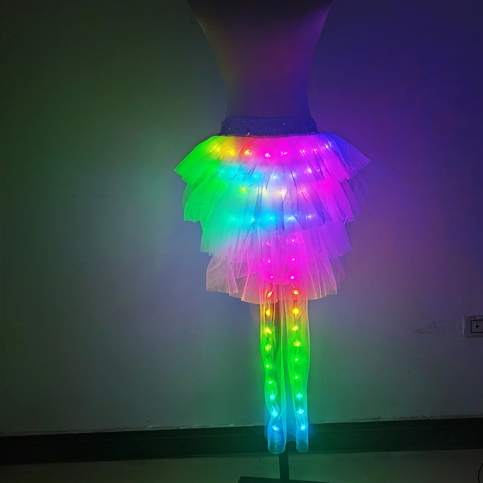 thumbnail image 2 of SHINYOU Women's LED Light Up Tutu Skirt - Ballet Dance Party Festival Skirt With Colors 2 of 13