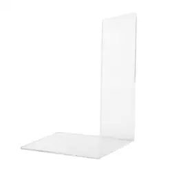1Pc Durable Book Stopper Non Skid Lightweight Bookshelf Stand L-shaped Bookend for Book Book Support Stand
