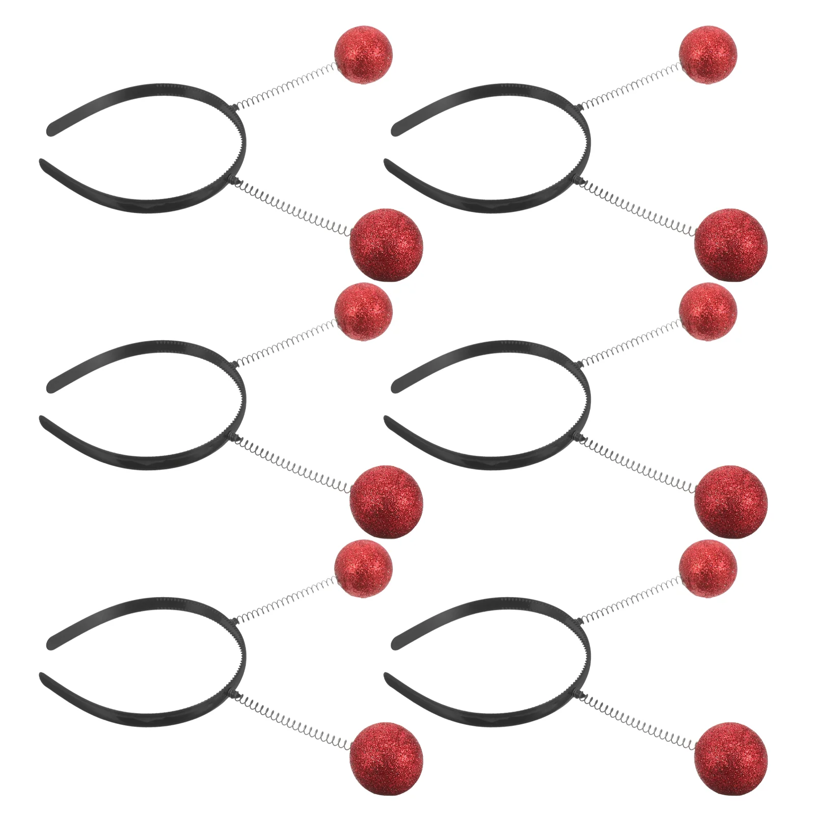 

6 шт., аксессуары для волос в виде рождественских шариков