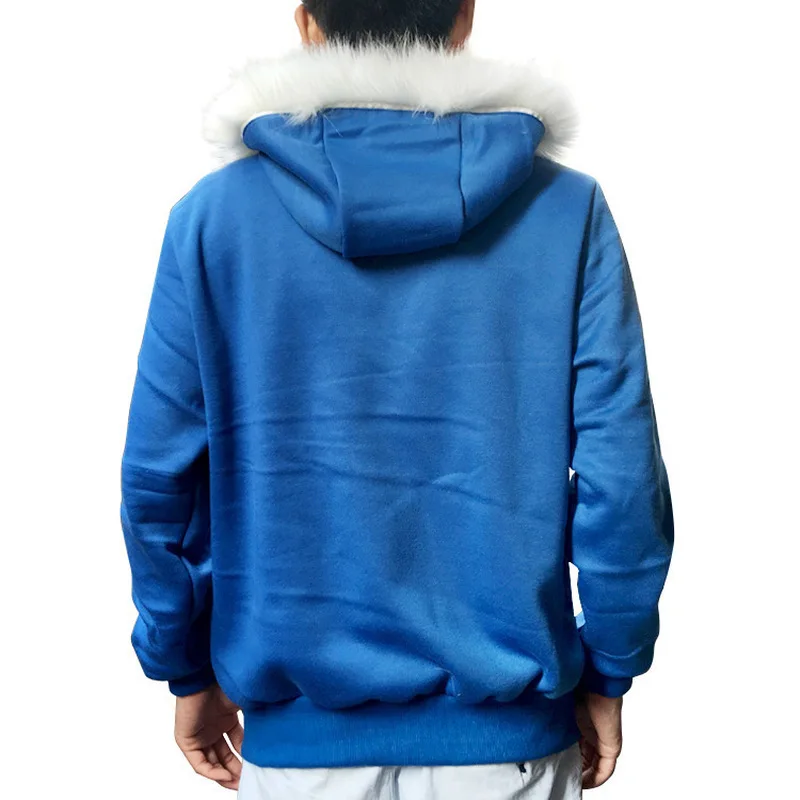 2023 New Casual Hoodies Sweatshirts Sans Undertale Hoodies Cosplay Blue Zipper Jacket Coat Tops Cosplay Costume Halloween Unisex