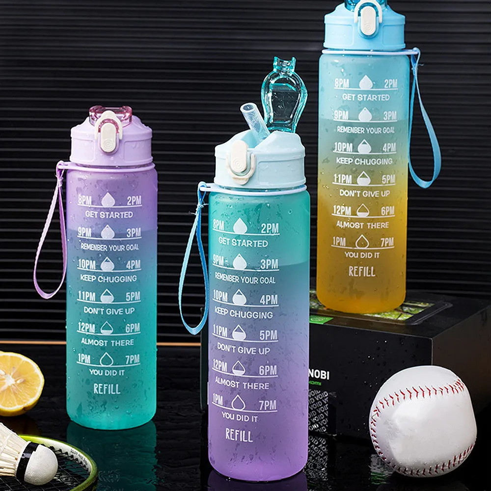 800mlWaterBottleMotivationalDrinkingBottleSportsWaterBottle