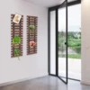 2 PCS Wall Planter Wooden Hanging Planter Rack Wooden Plant Wall Rack Thickened Crossbar Balconies Living rooms Cafes Gardens 5