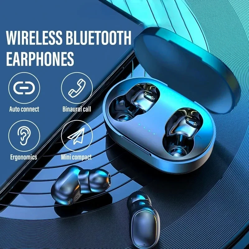 

A6S TWS Беспроводная Bluetooth-гарнитура с микрофоном, спортивные наушники-вкладыши, наушники с шумоподавлением, мини-наушники, гарнитура