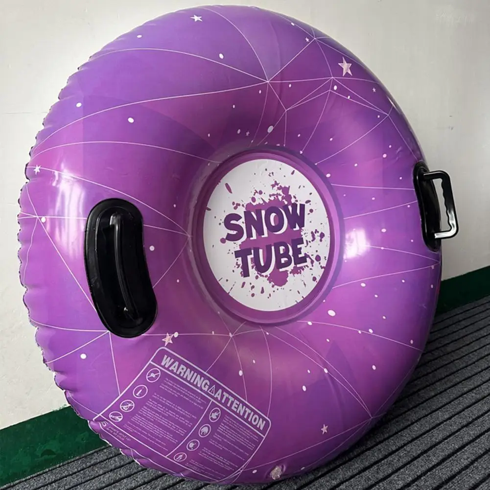 Ski Circle Inflatable Leakproof Thick Strong Sealing Snow Tube Snow Toy Kids Adults Heavy Duty Sled Toboggan For Outdoor