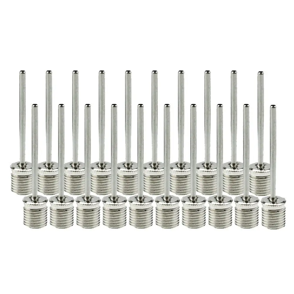 1-50pcs Metal Inflatable Pump Needle Football Soccer Basketball Accessories Air Valve Adaptors