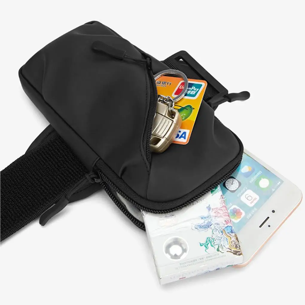 

Women Men Portable Mobile Phone Arm Bag Hiking Jogging Storage Pouch Fitness Workout Cellphone Oxford Cloth Holder