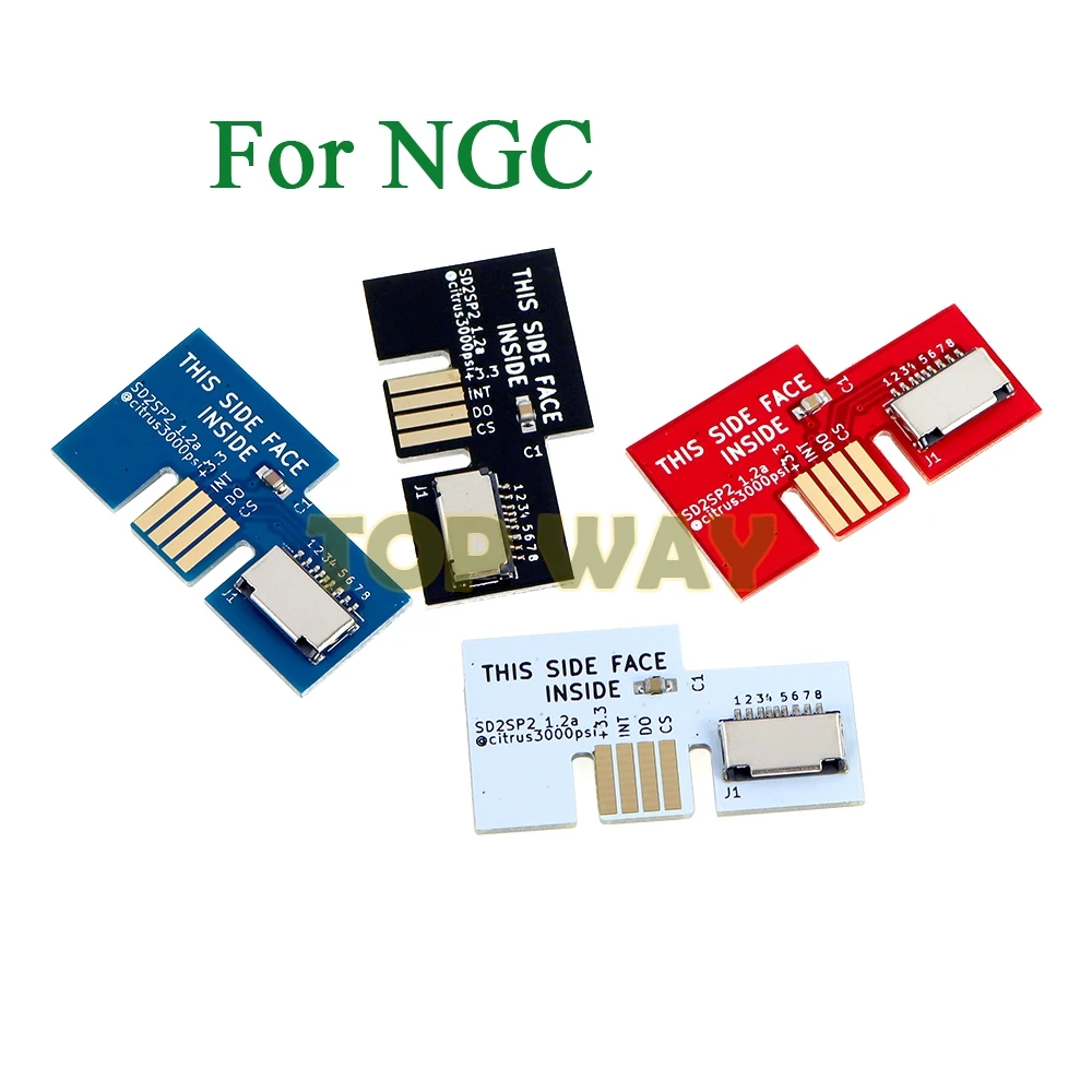 NGC 게임 큐브 SD2SP2 sd로드 SDL 마이크로 SD 카드 TF 카드 판독기에 대 한 100PCS