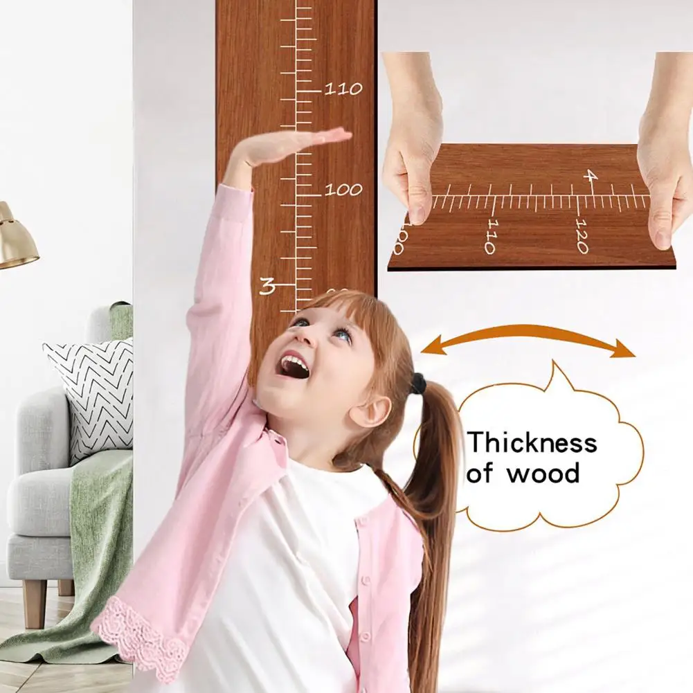 Kids Height Ruler Nursery Wall Growth Chart Wooden Splicing Kids Growth Chart for Boys Girls Nursery Height for Children's