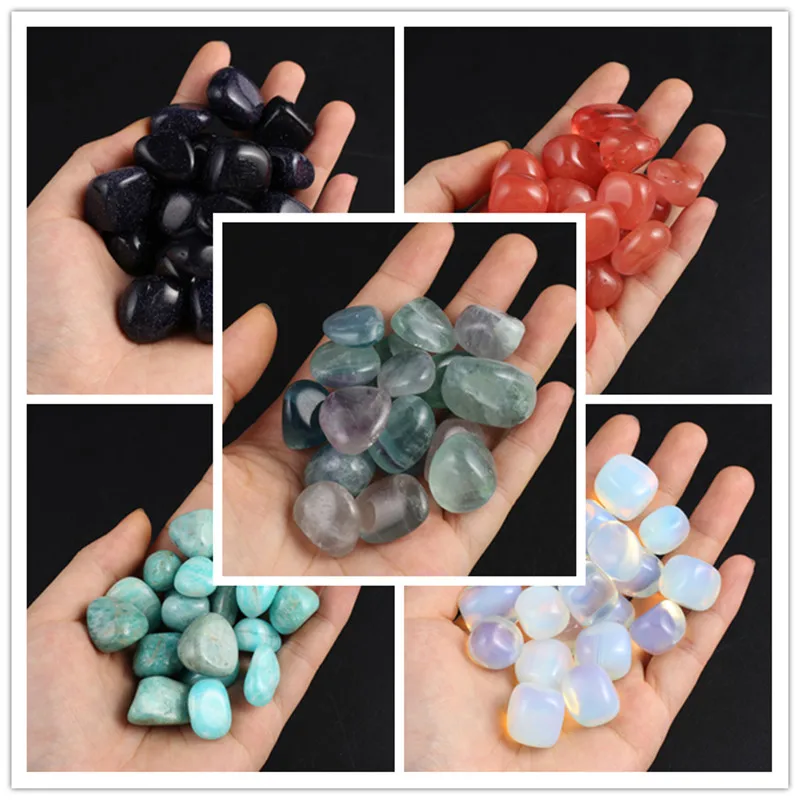 

10Pcs New Style Natural Stone Exquisite Beads Square Gravel Beads 1.5-2 CM For Potted Plants Fish Tank Decorations