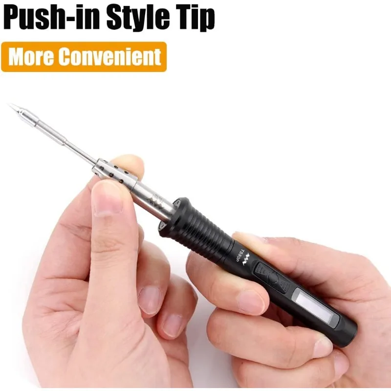 9V/12V Type C USB Original Digital OLED Programmable Pocket-size Portable Soldering Iron Station Kit